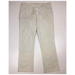 VINEYARD VINES Cream Cotton Blend Slim Khaki Chino Dress Pant